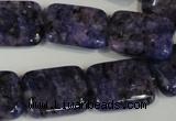 CLJ293 15.5 inches 15*20mm rectangle dyed sesame jasper beads wholesale