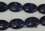 CLJ325 15.5 inches 13*18mm oval dyed sesame jasper beads wholesale