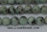 CLJ401 15.5 inches 6mm round sesame jasper beads wholesale