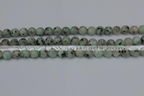 CLJ403 15.5 inches 10mm round sesame jasper beads wholesale