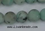 CLJ415 15.5 inches 14mm round matte sesame jasper beads wholesale