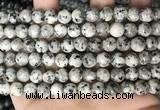 CLJ501 15.5 inches 4mm,6mm,8mm,10mm & 12mm round sesame jasper beads