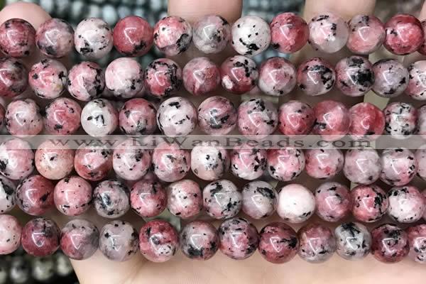 CLJ506 15.5 inches 4mm,6mm,8mm,10mm & 12mm round sesame jasper beads