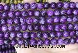 CLJ514 15.5 inches 4mm,6mm,8mm,10mm & 12mm round sesame jasper beads