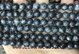 CLJ523 15.5 inches 4mm,6mm,8mm,10mm & 12mm round sesame jasper beads