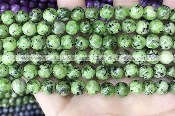 CLJ526 15.5 inches 4mm,6mm,8mm,10mm & 12mm round sesame jasper beads