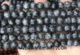 CLJ532 15.5 inches 4mm,6mm,8mm,10mm & 12mm round sesame jasper beads