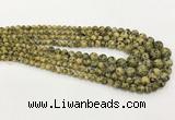 CLJ611 6mm - 14mm round sesame jasper graduated beads