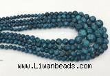 CLJ616 6mm - 14mm round sesame jasper graduated beads