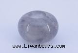 CLO02 19*30mm rondelle loose cloudy quartz gemstone beads wholesale