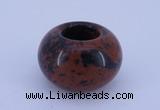 CLO07 19*30mm rondelle loose mahogany obsidian gemstone beads wholesale