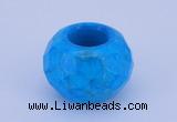 CLO14 19*30mm faceted rondelle loose turquoise gemstone beads wholesale