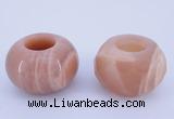 CLO15 19*30mm rondelle loose moonstone gemstone beads wholesale