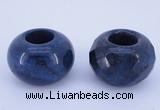 CLO17 19*30mm rondelle loose blue dumortierite gemstone beads wholesale