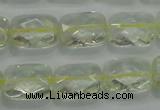 CLQ101 15 inches 13*18mm faceted rectangle natural lemon quartz beads