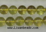 CLQ154 15.5 inches 12mm round natural lemon quartz beads wholesale