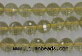 CLQ163 15.5 inches 10mm faceted round natural lemon quartz beads