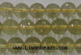 CLQ164 15.5 inches 12mm faceted round natural lemon quartz beads