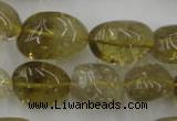 CLQ170 15.5 inches 12*16mm – 14*22mm nuggets natural lemon quartz beads