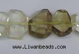 CLQ266 15.5 inches 13*18mm - 15*20mm freeform lemon quartz beads