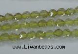 CLQ301 15.5 inches 6mm faceted nuggets lemon quartz beads