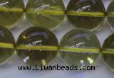 CLQ355 15 inches 14mm round natural lemon quartz beads wholesale