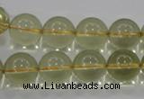 CLQ54 15.5 inches 14mm round natural lemon quartz beads wholesale