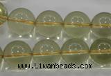 CLQ55 15.5 inches 16mm round natural lemon quartz beads wholesale