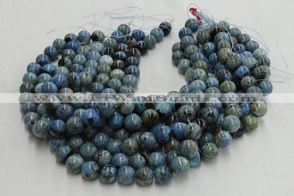 CLR05 16 inches 14mm round larimar gemstone beads wholesale