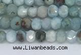 CLR100 15.5 inches 2*3mm faceted rondelle larimar gemstone beads