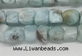 CLR133 15.5 inches 4*6mm - 5*8mm chips natural larimar gemstone beads