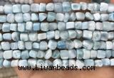 CLR142 15.5 inches 5*6mm - 6*8mm nuggets natural larimar beads