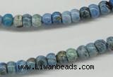 CLR200 15.5 inches 4*6mm rondelle larimar gemstone beads