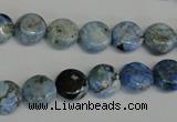 CLR208 15.5 inches 10mm flat round larimar gemstone beads