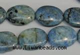 CLR215 15.5 inches 15*20mm oval larimar gemstone beads