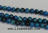 CLR300 15.5 inches 4mm round dyed larimar gemstone beads