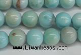 CLR352 15.5 inches 8mm round dyed larimar gemstone beads