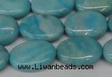 CLR374 15.5 inches 13*18mm oval dyed larimar gemstone beads