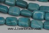 CLR390 15.5 inches 8*10mm rectangle dyed larimar gemstone beads