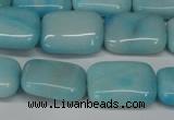 CLR392 15.5 inches 10*14mm rectangle dyed larimar gemstone beads