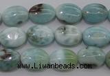 CLR40 15.5 inches 10*14mm oval natural larimar gemstone beads