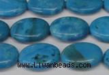 CLR421 15.5 inches 10*14mm oval dyed larimar gemstone beads