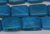 CLR442 15.5 inches 12*16mm rectangle dyed larimar gemstone beads