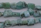 CLR47 15.5 inches 5*7mm – 10*12mm nuggets natural larimar beads