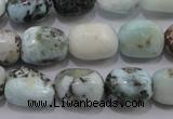 CLR52 15.5 inches 10*12mm – 12*16mm nuggets natural larimar beads