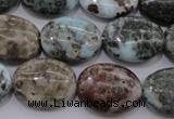 CLR56 15.5 inches 15*20mm oval natural larimar gemstone beads