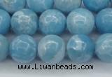 CLR604 15.5 inches 12mm round imitation larimar beads wholesale