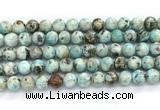 CLR622 15.5 inches 10mm round larimar gemstone beads