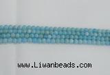 CLR70 15.5 inches 6mm round imitation larimar beads wholesale