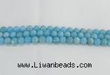 CLR72 15.5 inches 10mm round imitation larimar beads wholesale